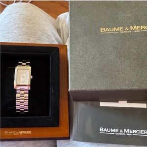 **Authentic Baume & Mercier Women's Hampton Stainless Steel Watch**